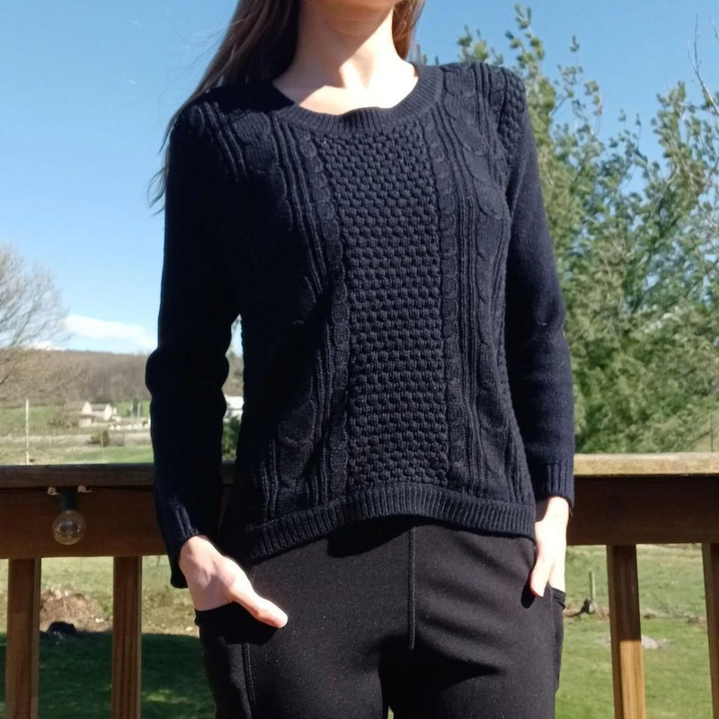 Womens black Ambiance Sweater 1