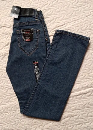 Jean bleu foncé taille haute élégant – coupe droite chic & matière premium, marca: Complices Jeans, estado: Nuevo con etiquetas, tamaño: S / 36 / 8, 19,96 €, 21,66 € Protección al comprador incluida