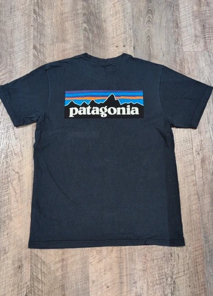 Patagonia P-6 Logo 100% Organic Cotton T-Shirt Navy - Medium, brand: Patagonia, condition: Very good, size: M, £19.99, £21.69 includes Buyer Protection