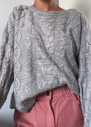 Pull gris en maille torsadée pimkie taille M, marca: Pimkie, estado: Muito bom, tamanho: M / 38 / 10, €4.00, €4.90 inclui Proteção do Comprador