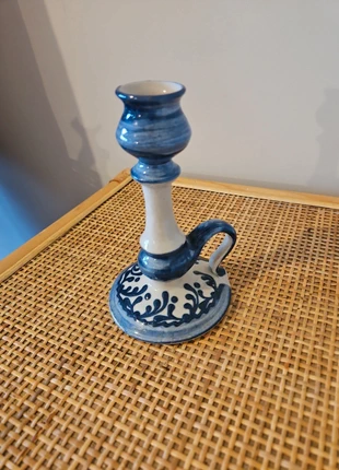 Très joli bougeoir vintage bleu et blanc, brand: Vintage Chic, condition: Very good, €12.00, €13.30 includes Buyer Protection