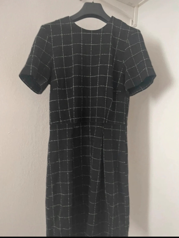 HM black check pattern dress 3