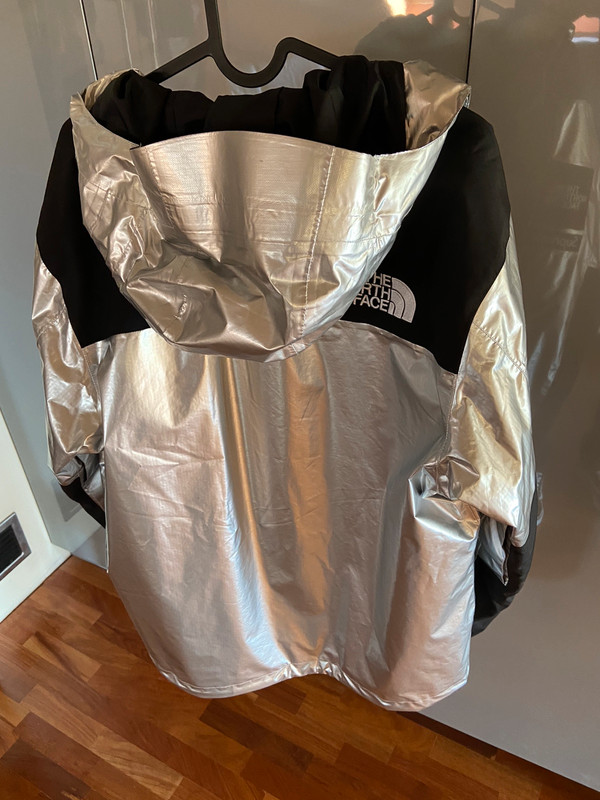 Supreme the north face metallic mountain sale parka silver