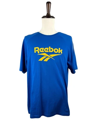 Blue & Yellow Reebok Classic Vintage T-Shirt, brand: Reebok, condition: Very good, size: L, £12.00, £13.30 includes Buyer Protection Pro
