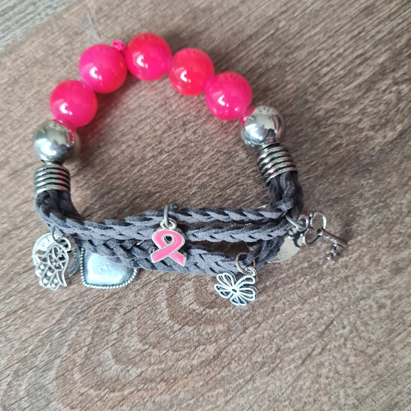 Armband pink ribbon 1