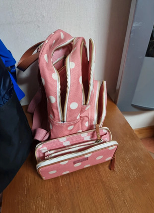 Cath kidston button spot buckle backpack clearance