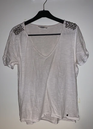 Tshirt en blanc , marca: Kaporal, estado: Bueno, tamaño: S / 36 / 8, 1,00 €, 1,75 € Protección al comprador incluida