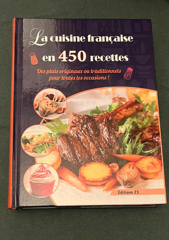 Livre de cuisine française neuf - 450 recettes