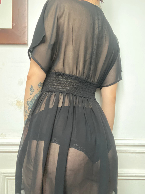 Robe transparente / sheer dress 2