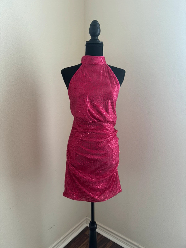 Sparkly Pink Party Dress 1