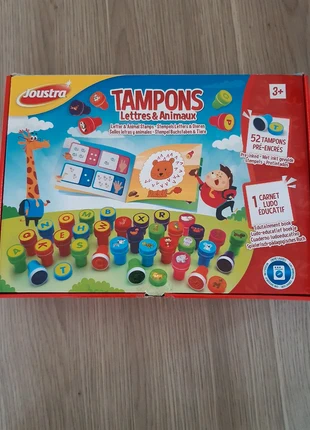 Tampon lettres et animaux, brand: Joustra, condition: Very good, size: 3 years / 98 cm, €3.00, €3.85 includes Buyer Protection