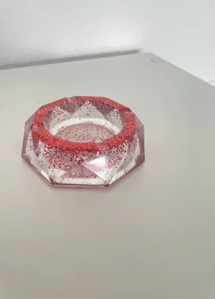 Cendrier diamant paillettes rouge fait maison, brand: mon univers résine, condition: Very good, €7.00, €8.05 includes Buyer Protection