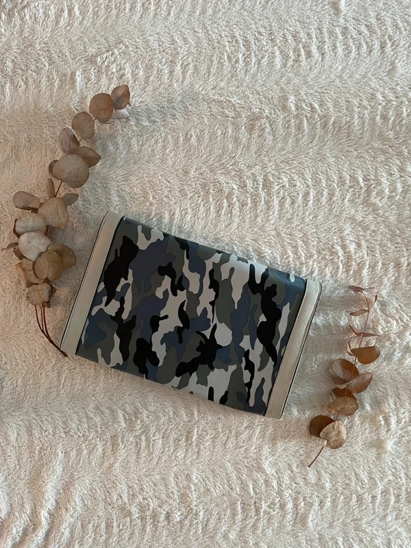 Superbe pochette mariage style camouflage - photo numéro 3