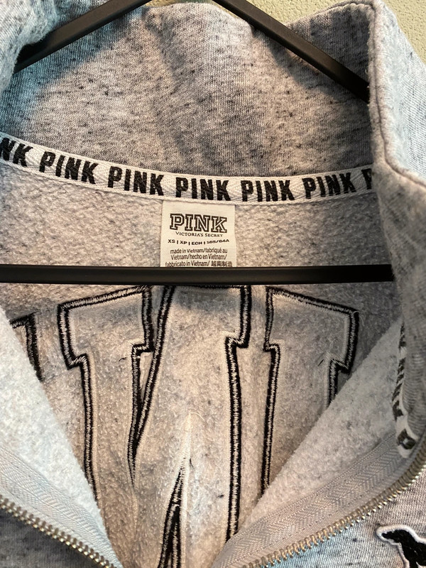 Victoria secret pink grey on sale jumper