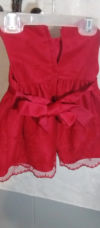 Red infants dress 2