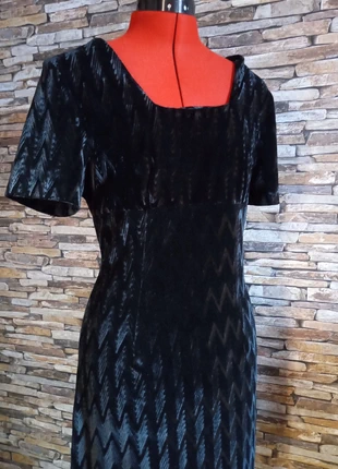 Robe courte vintage en velours motifs graphiques, marque: Francesca, état: Très bon état, taille: L / 40 / 12, 12,00 €, 13,30 € Protection acheteurs incluse