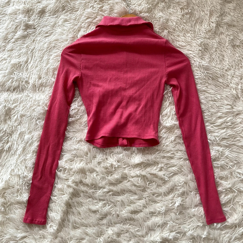 Reformation Elin knit top in pink 2