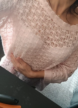 Pull ajouré rose pastel, brand: Atmosphere, condition: Very good, size: One size, €6.00, €7.00 includes Buyer Protection
