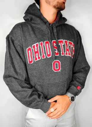 Sweat à capuche Ohio oversize gris rouge colosseum T.L, marque: Colosseum, état: Très bon état, taille: L, 12,00 €, 13,30 € Protection acheteurs (Pro) incluse