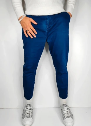 Pantalon large stretch bleu marine Zara T.42, marque: Zara, état: Très bon état, taille: L, 18,00 €, 19,60 € Protection acheteurs (Pro) incluse