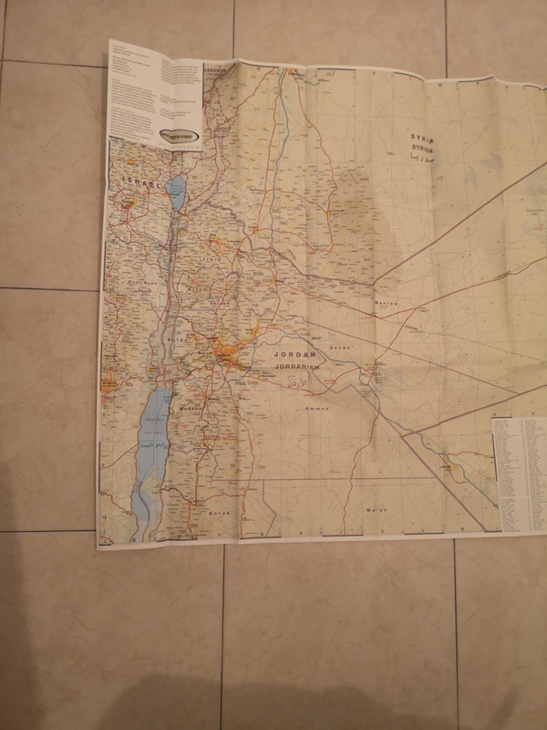 Cartina mappa Giordania | Vinted