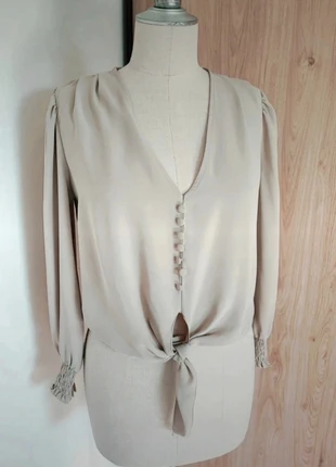 Blouse New Collection beige, marca: New Collection, estado: Novo sem etiquetas, tamanho: M / 38 / 10, €9.00, €10.15 inclui Proteção do Comprador