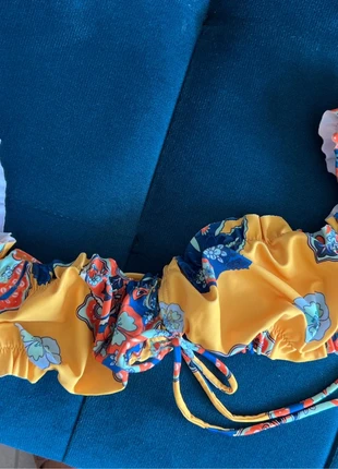 Haut maillot jaune à fleurs, brand: Shein, condition: New without tags, size: M / 38 / 10, €2.00, €2.80 includes Buyer Protection