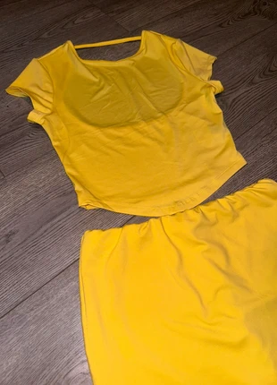 Yellow Summer Set - Backless Top and Skort, brand: Shein, condition: New without tags, size: XS / 34 / 6, €5.00, €5.95 includes Buyer Protection