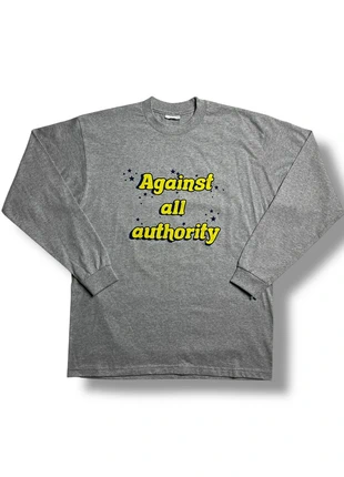 T-shirt Manches Longues Long Sleeve Slogan Print Pro Club Made in USA Taille L Homme Femme Gris, brand: pro club, condition: New without tags, size: L, €32.00, €34.30 includes Buyer Protection Pro