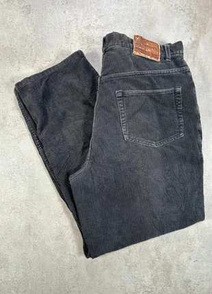 Pantalon Vintage En Velours Côtelé / Corduroy bcc blues gris foncé droit, look casual taille 36X30, brand: Vintage Dressing, condition: Very good, size: W36, €8.00, €9.10 includes Buyer Protection Pro