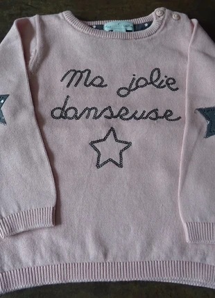 Pull 12 mois, marque: Mes Petits Cailloux, état: Neuf sans étiquette, taille: 9-12 mois / 74 cm, 2,00 €, 2,80 € Protection acheteurs incluse