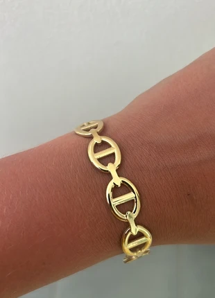 Bracelet jonc doré ajustable en acier inoxydable, condizioni: Ottime, €11.50, €12.78 include la Protezione acquisti Pro