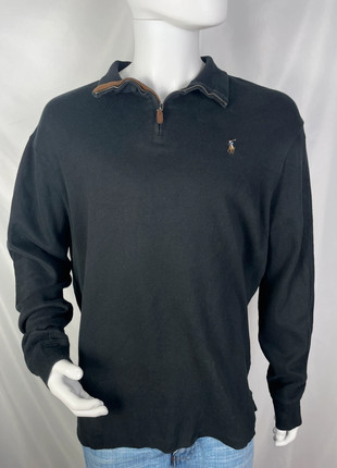 Pull quarter/half zip Ralph Lauren col camionneur noir logo brodé taille XL. 3-02, marca: Ralph Lauren, estado: Muito bom, tamanho: XL, €52.00, €55.30 inclui Proteção do Comprador