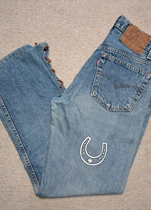 Jeans Levis 501 W31 L32 100% Coton Made In Usa Customs Cheval Vintage Retro Old Money Y2k, brand: Levi Strauss & Co., condition: Very good, size: L / 40 / 12, €50.00, €53.20 includes Buyer Protection Pro