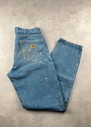 Jean carhartt B17 DST workwear baggy bleu patiné vintage - Taille 32x32, marca: Carhartt, estado: Muito bom, tamanho: PT 42 | W32, €25.00, €26.95 inclui Proteção do Comprador Pro