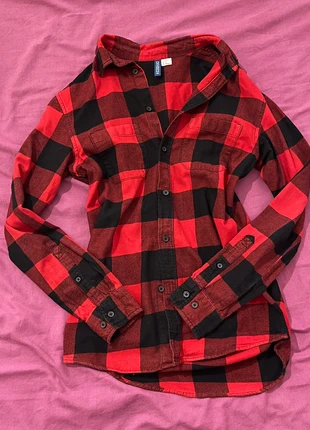 camicia unisex a quadri XS - stile Lumberjack (H&M), merk: H&M, staat: Heel goed, maat: XS / 34 / 6, € 6,00, € 7,00 inclusief Kopersbescherming