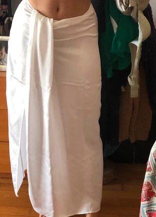 Greek goddess ethereal chic pearl white long skirt, merk: Zara, staat: Heel goed, maat: XS / 34 / 6, € 8,00, € 9,10 inclusief Kopersbescherming