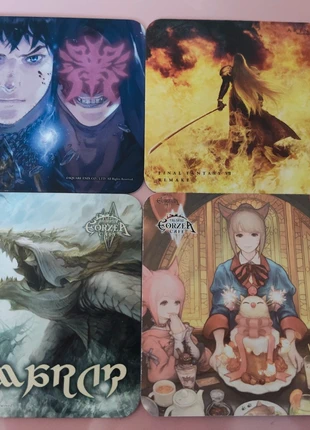 4 x Coasters from Eorzea FFXIV Square Enix Cafe, brand: Square Enix, condition: Very good, £8.00, £9.10 includes Buyer Protection