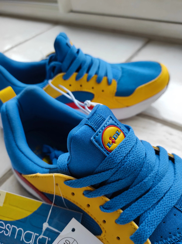 Lidl Trainers blue yellow men's UK 10 - Vinted