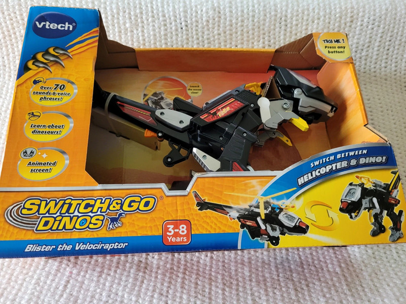  VTech Switch and Go Dinos, Blister The Velociraptor, 3-8 years  : Toys & Games