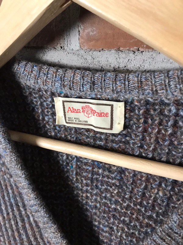 Wełniany sweter vintage dziadkowy menelcore 3