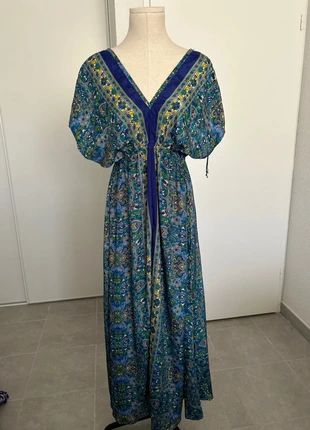 Robe modulable en soie à imprimés, merk: boho, staat: Heel goed, maat: Universele maat, € 12,00, € 13,30 inclusief Kopersbescherming