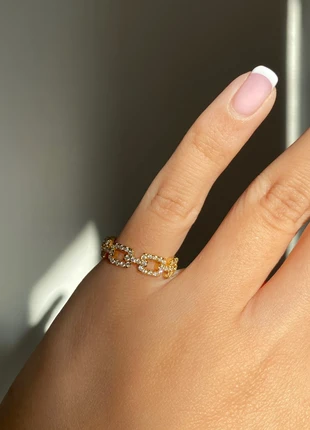 Bague en argent 925 - plaqué or noir 18 carats, marke: Khanzi Paris, zustand: Neu, größe: 51.8 mm / 16.5 mm Ø, 20,00 €, 21,70 € inklusive Vinted-Käuferschutz