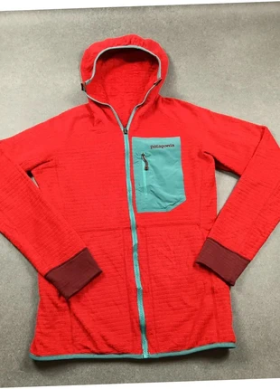 Patagonia | veste polaire à capuche femme taille L 40 réversible woman fleece zip | rouge #PPF28, merk: Patagonia, staat: Veelgebruikt, maat: L / 40 / 12, € 27,00, € 29,05 inclusief Kopersbescherming