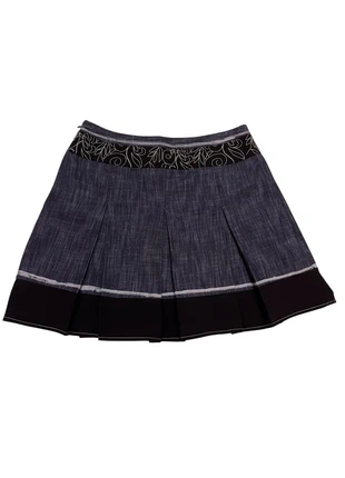 Minigonna in denim – Denim miniskirt, brand: Vintage Dressing, condizioni: Ottime, taglia: L / IT 44 / EU 40, €10.00, €11.20 include la Protezione acquisti