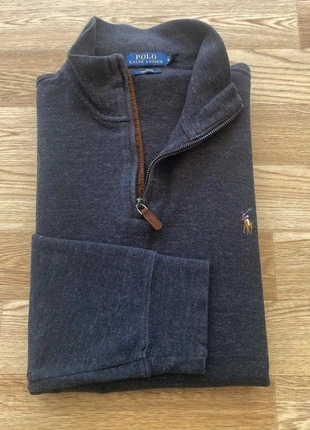 Pull 1/4 zip – Ralph Lauren – gris anthracite – logo brodé – taille XL homme, marke: Ralph Lauren, zustand: Sehr gut, größe: XL, 53,00 €, 56,35 € beinhaltet Vinted-Käuferschutz Pro