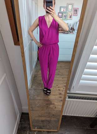 Pre-owned Jumpsuit In Pink
