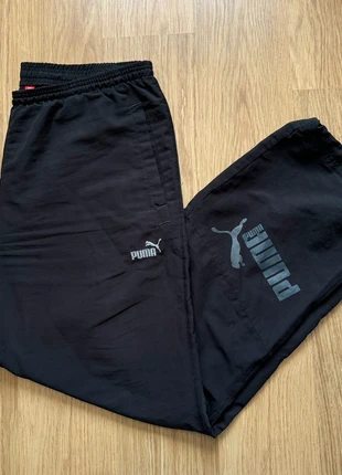 Puma Parachute Track Pants Baggy Oversized Triple Black Streetwear Casual Style Drip Y2K Kway, marca: Puma, estado: Muito bom, tamanho: L, €24.95, €26.90 inclui Proteção do Comprador