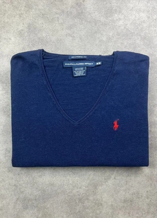 Pull Ralph Lauren Sport Col V Bleu Marine logo rouge Femme | Taille M |, marque: Ralph Lauren, état: Très bon état, taille: M / 38 / 10, 27,00 €, 29,05 € Protection acheteurs (Pro) incluse