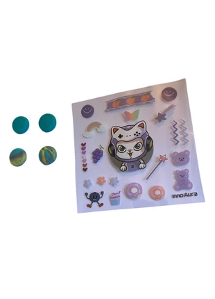 Protèges Joysticks Nintendo Switch + Stickers Décoratifs Ultra Kawaii, brand: innoaura, condition: New without tags, €3.50, €4.38 includes Buyer Protection